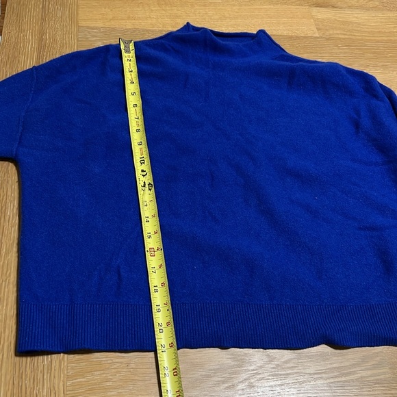 Pilcro anthropologie 100% cashmere royal Blue Sweater women size 1X nwot - Picture 4 of 7